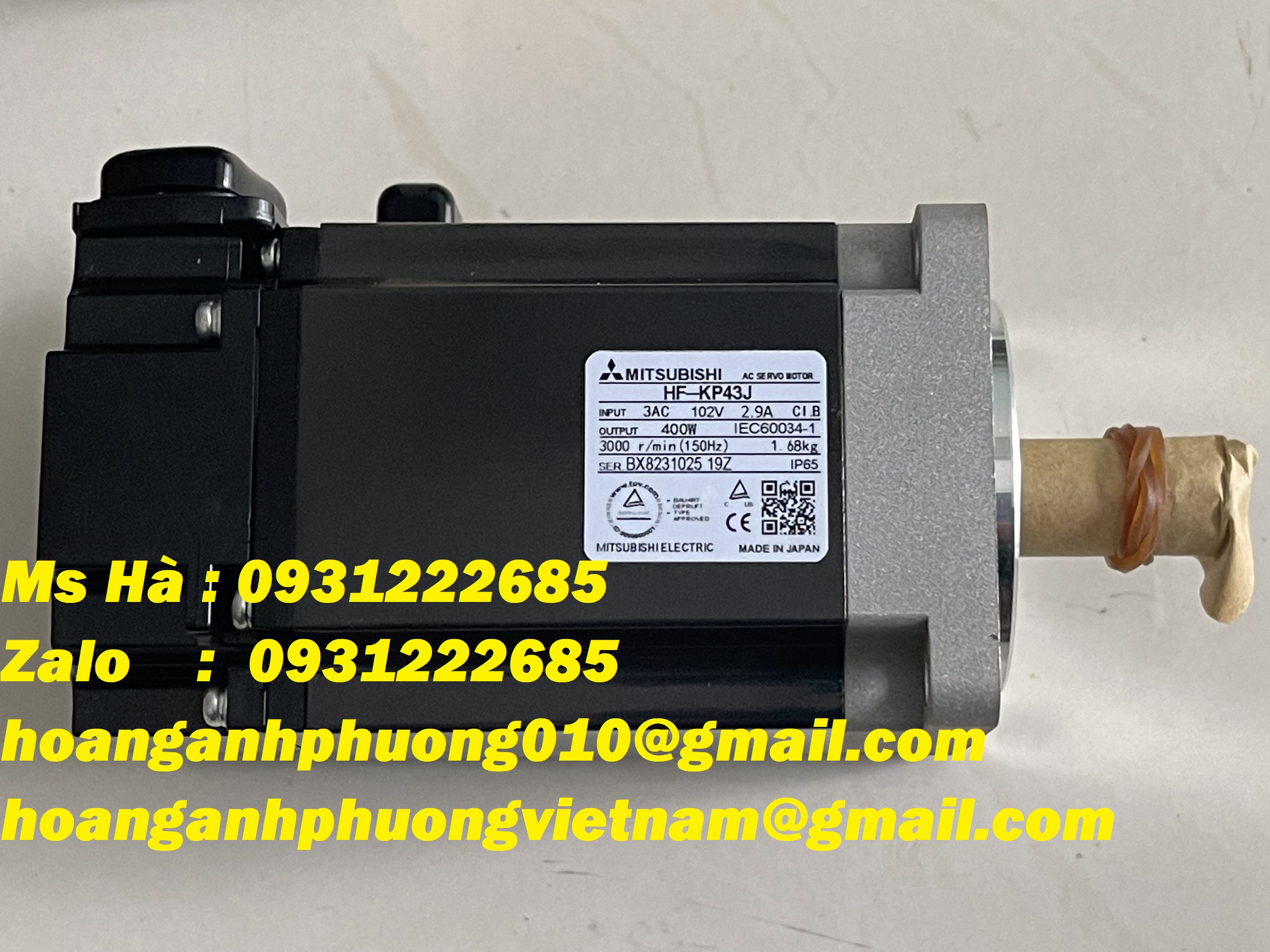 Bộ motor điều khiển vị trí, tốc độ HF-KP43J mitsubishi 400W